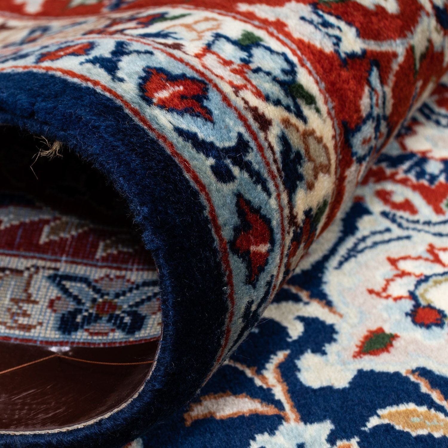 Tapis persan - Royal - 295 x 213 cm - bleu foncé