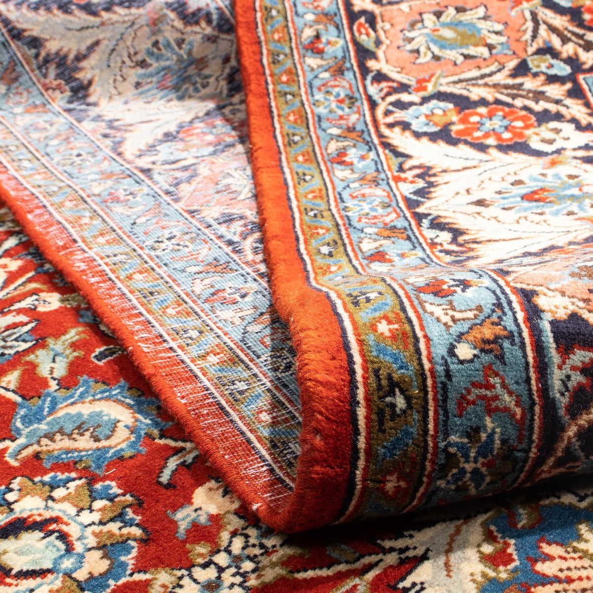 Tapis persan - Keshan - 300 x 205 cm - rouge foncé