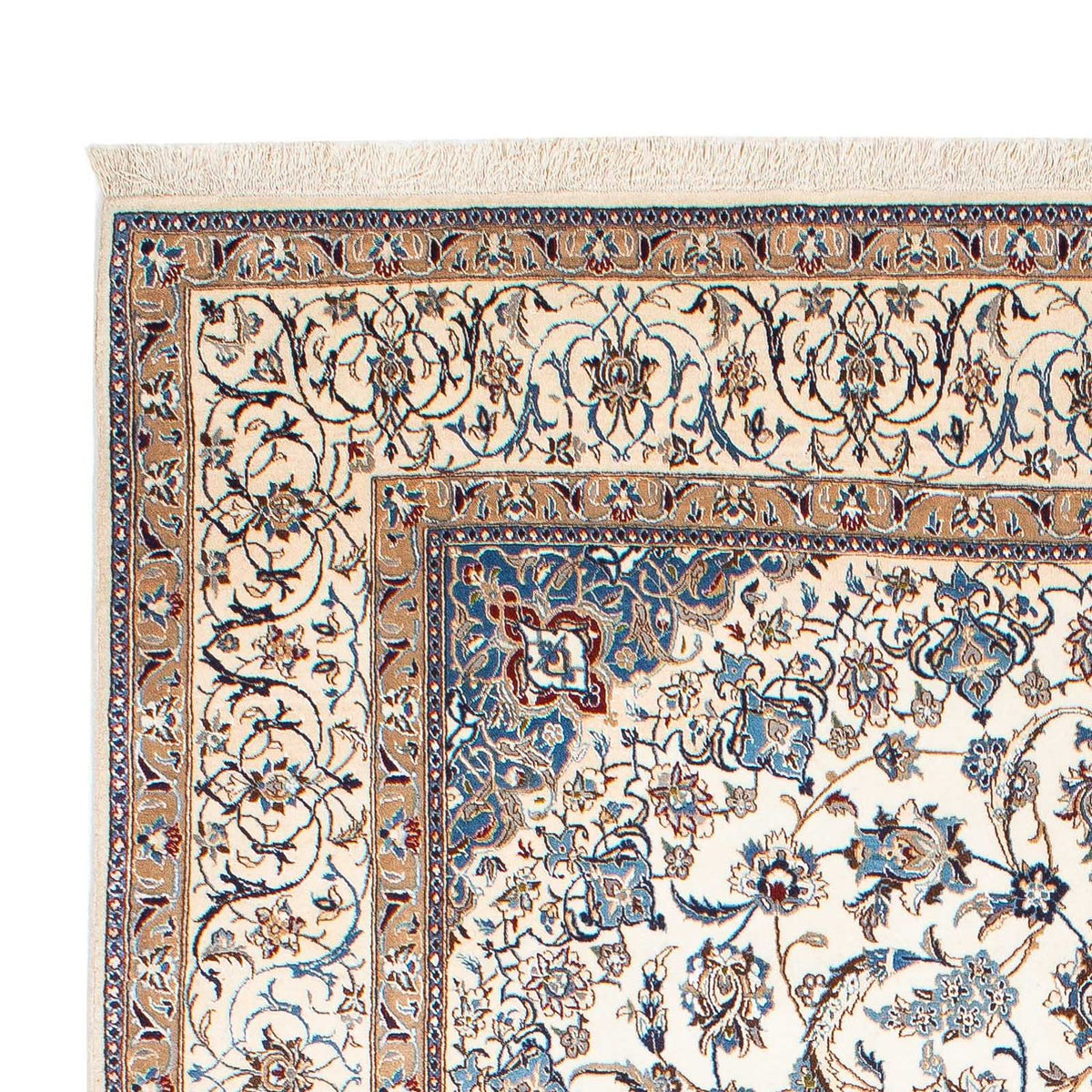 Tapis persan - Nain - Premium - 263 x 172 cm - beige
