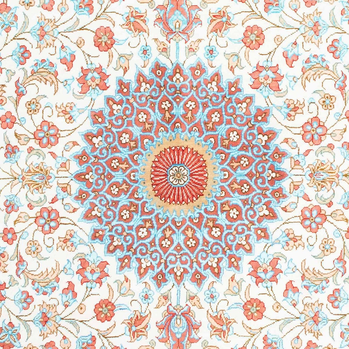 Tapis persan - Ghom ovale  - 120 x 76 cm - beige