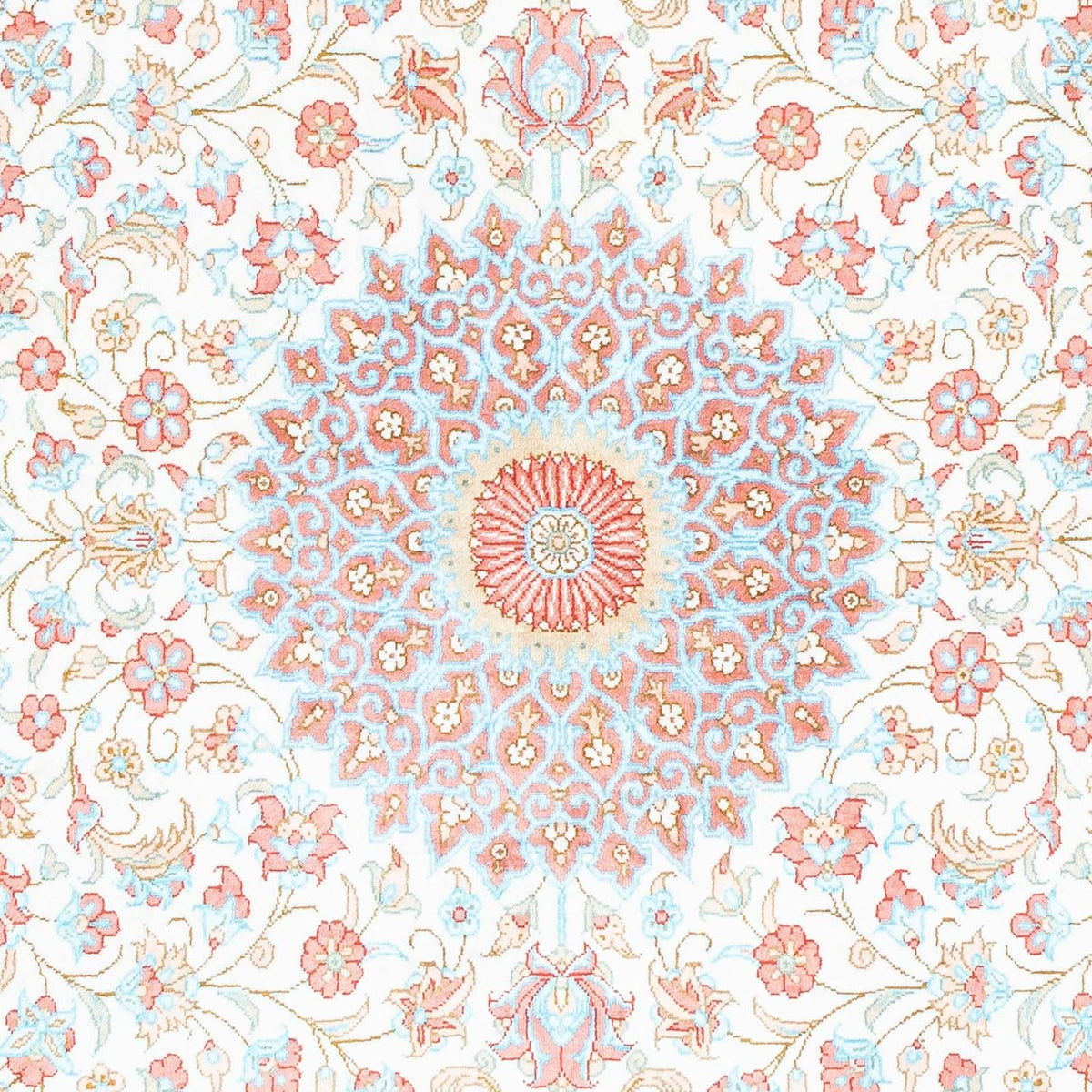 Tapis persan - Ghom ovale  - 120 x 76 cm - beige