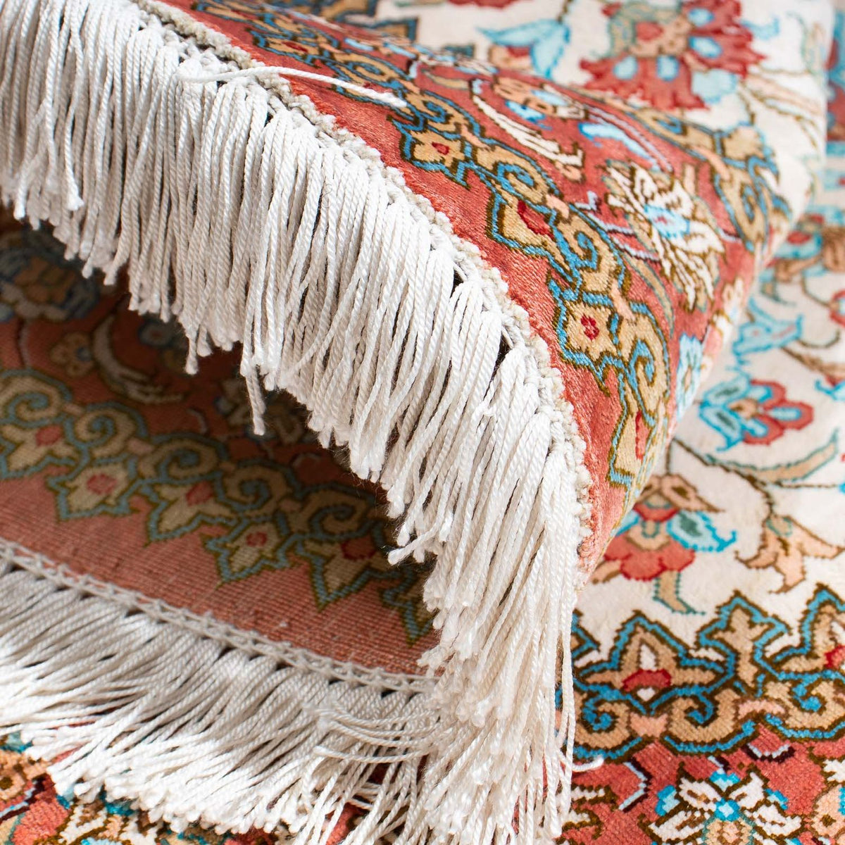 Tapis persan - Ghom ovale  - 120 x 76 cm - beige