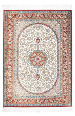 Tapis persan - Ghom - 118 x 80 cm - beige