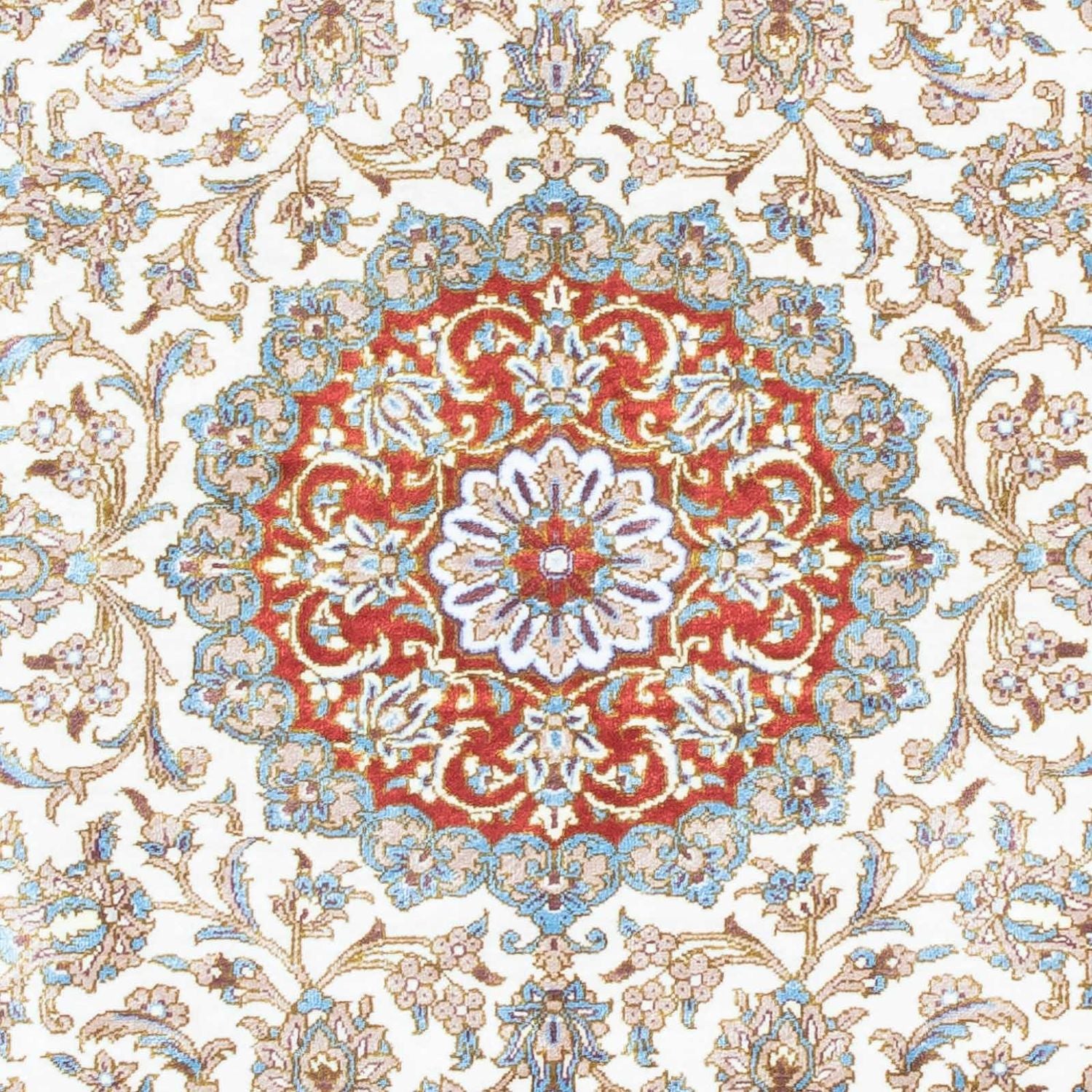 Tapis persan - Ghom - 118 x 80 cm - beige