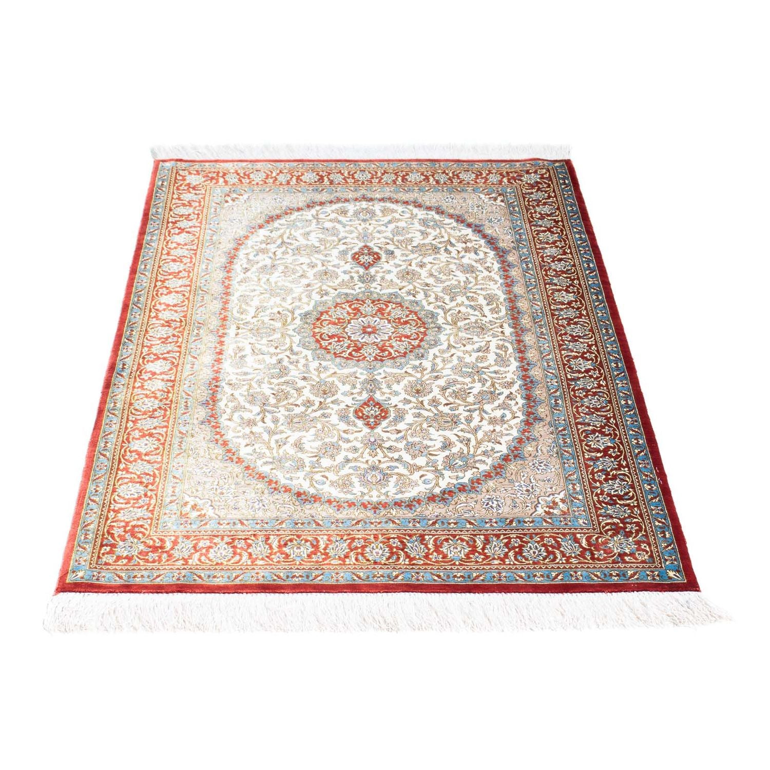 Tapis persan - Ghom - 118 x 80 cm - beige