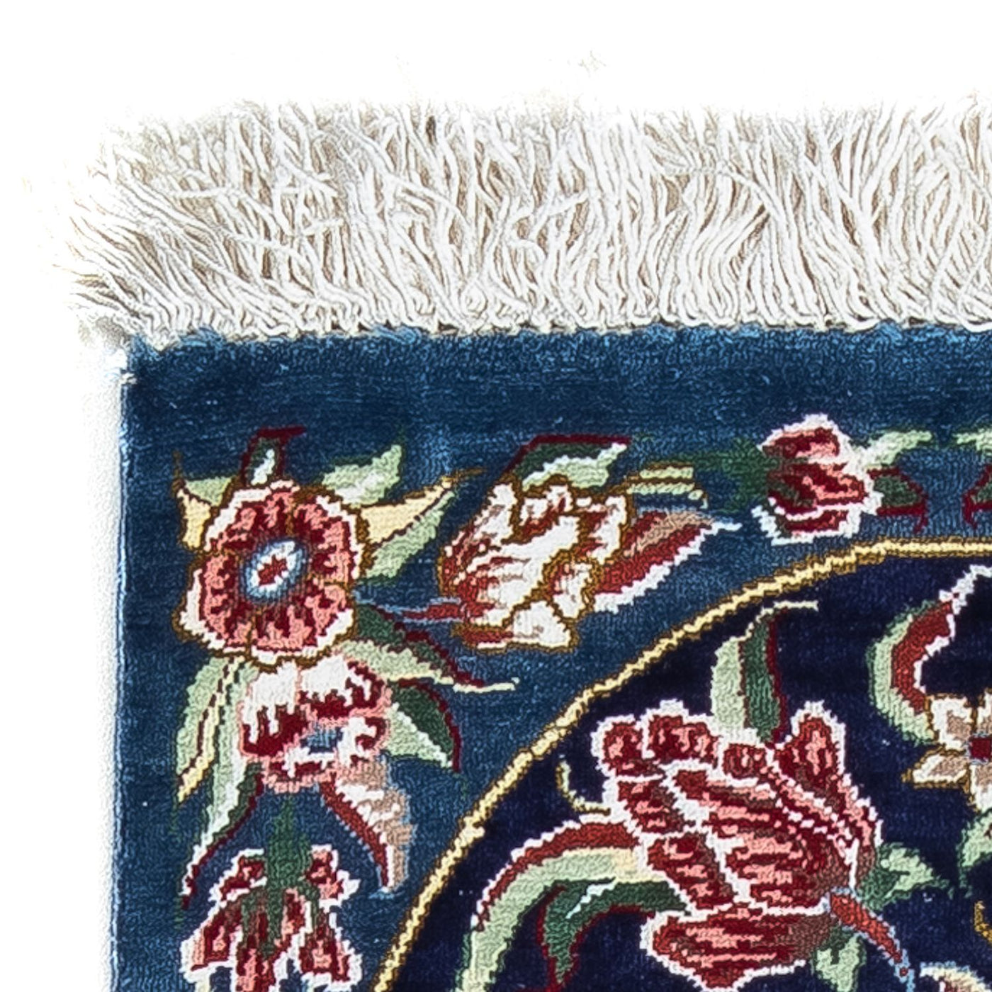 Tapis de Qom en soie Tapis 40x28cm - Tapis persan