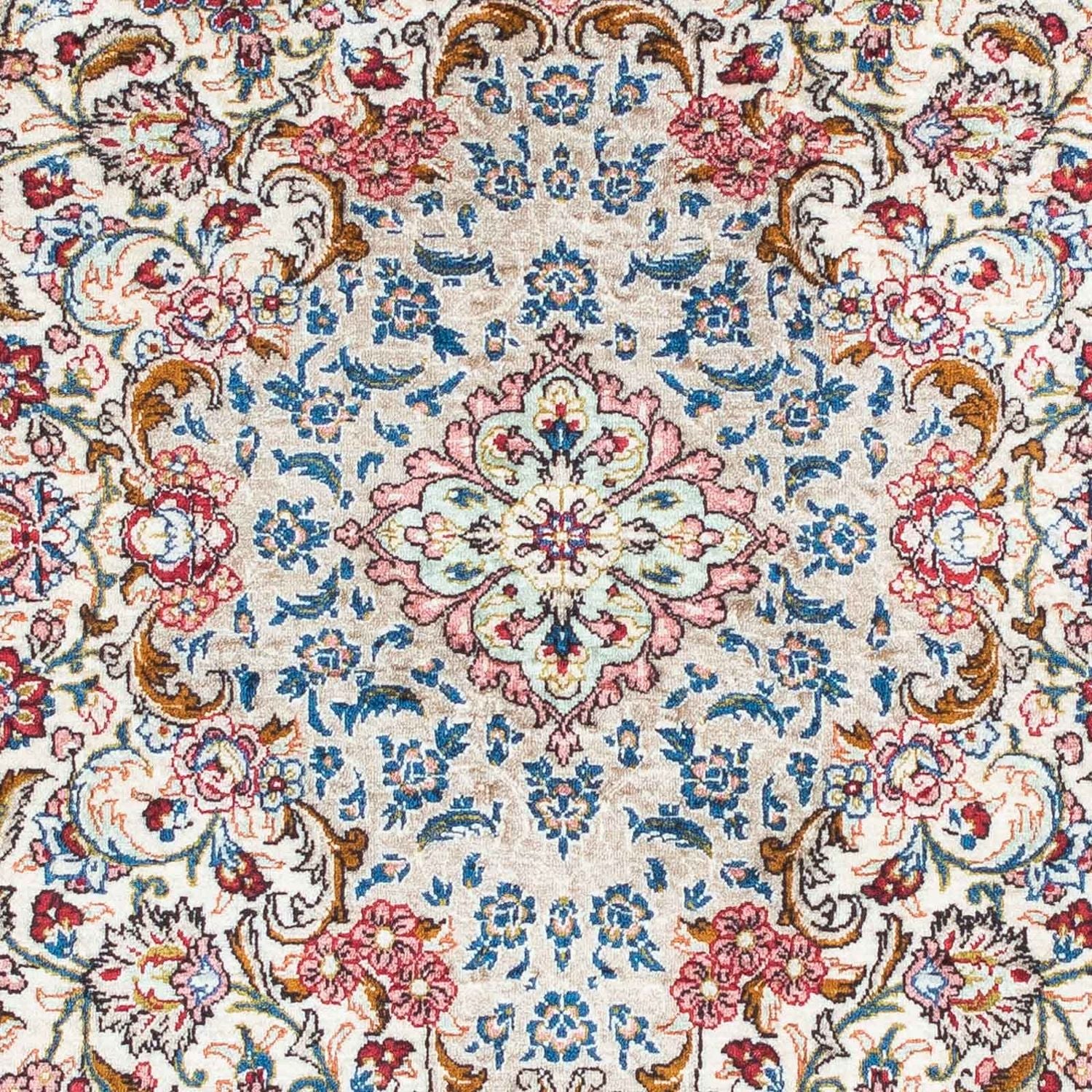 Tapis persan - Ghom - 120 x 80 cm - beige