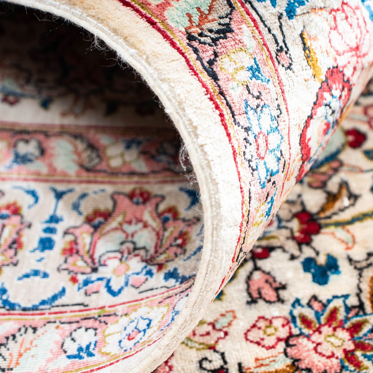 Tapis persan - Ghom - 120 x 80 cm - beige