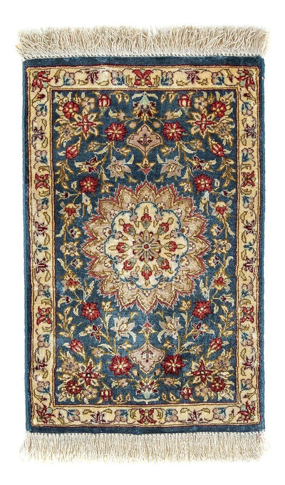 Tapis de Qom en soie Tapis 27x44cm - Tapis persan
