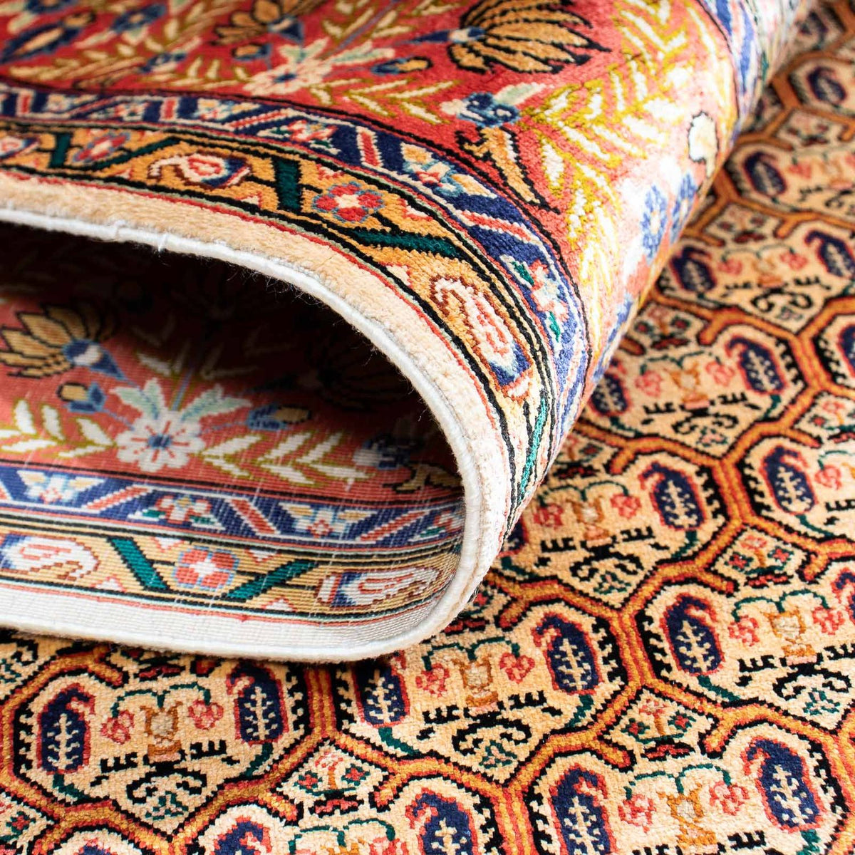 Tapis persan - Ghom - 150 x 106 cm - multicolore