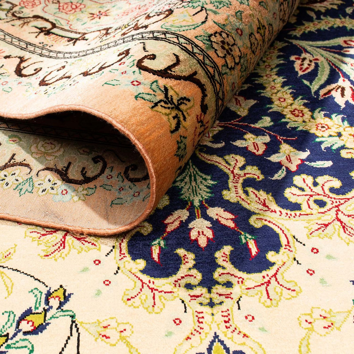 Tapis persan - Ghom - 324 x 198 cm - beige