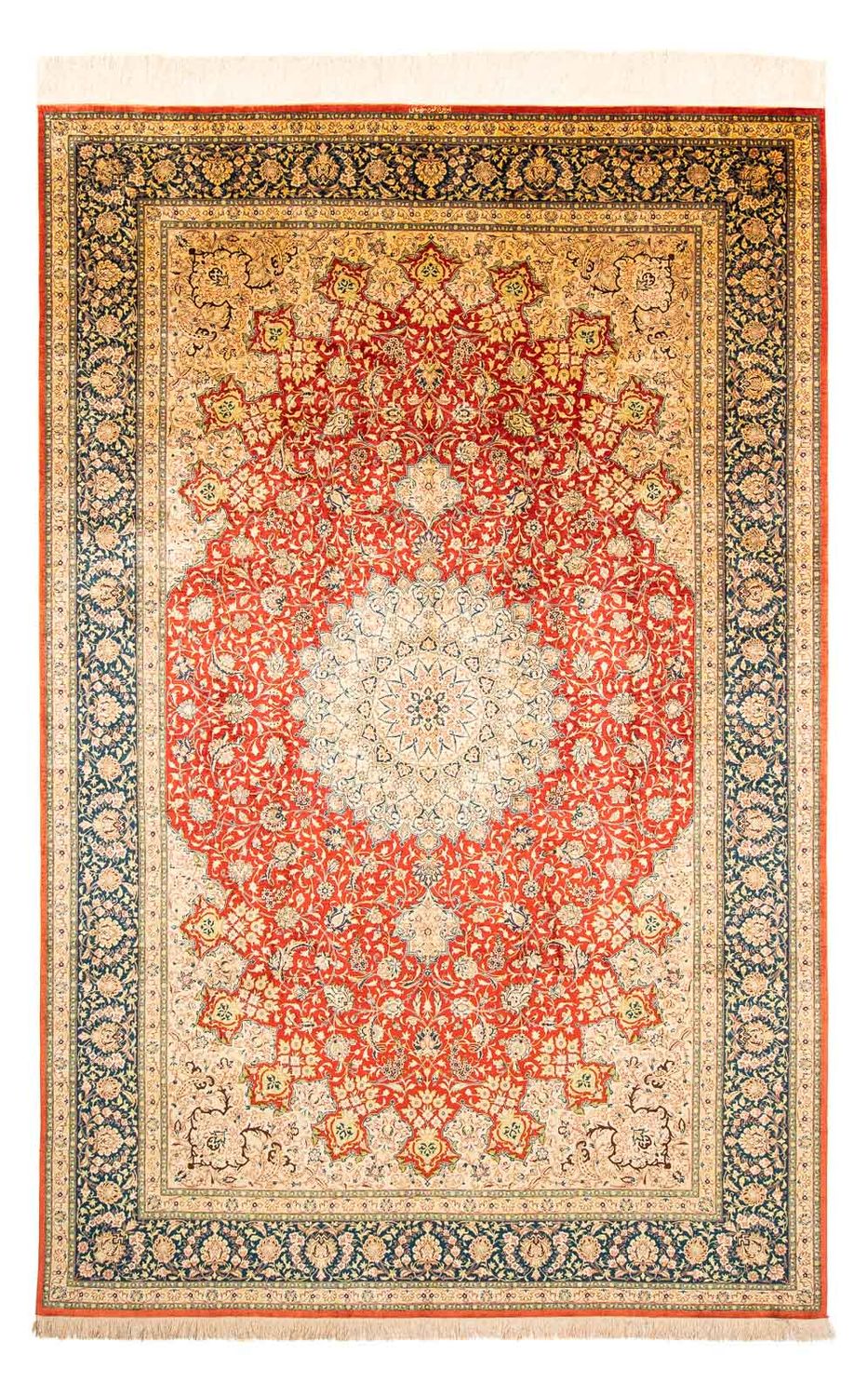 Tapis persan - Ghom - 296 x 196 cm - rouille