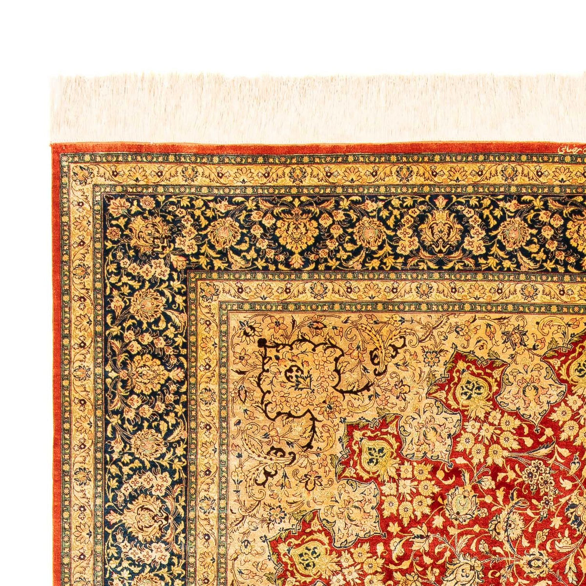 Tapis persan - Ghom - 296 x 196 cm - rouille