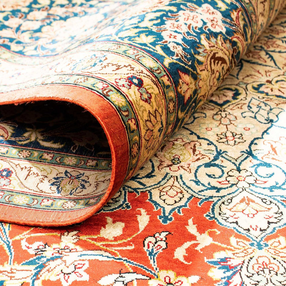 Tapis persan - Ghom - 296 x 196 cm - rouille