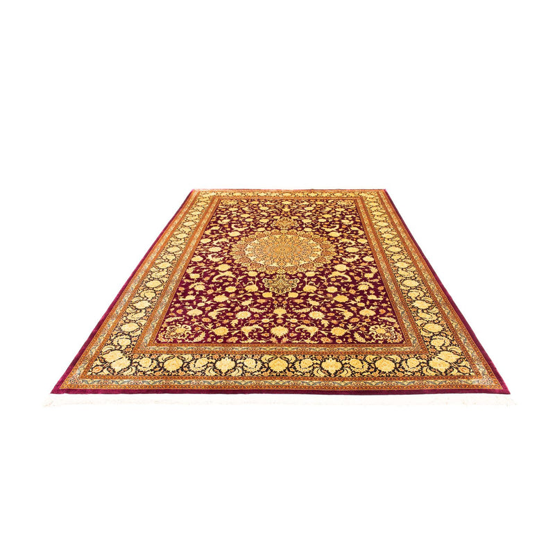 Tapis persan - Ghom - 305 x 202 cm - rouge foncé