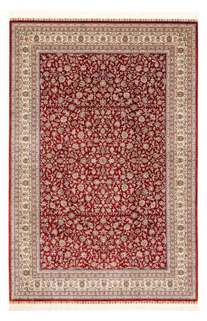 Tapis oriental - Hereke - 276 x 185 cm - rouge foncé