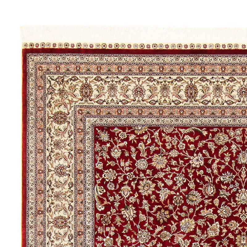 Tapis oriental - Hereke - 276 x 185 cm - rouge foncé