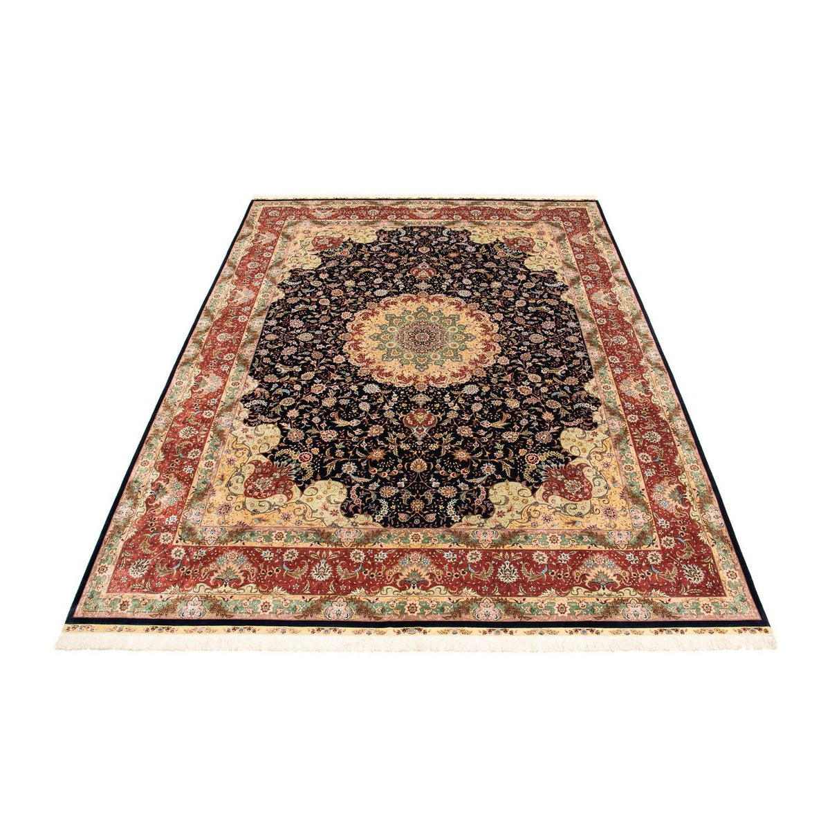 Tapis oriental - Hereke - 402 x 303 cm - rouge foncé