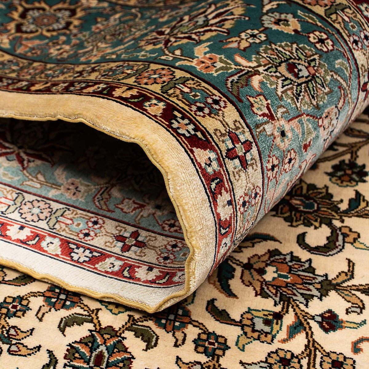 Tapis en soie - Soie chinoise - 183 x 122 cm - rouge foncé