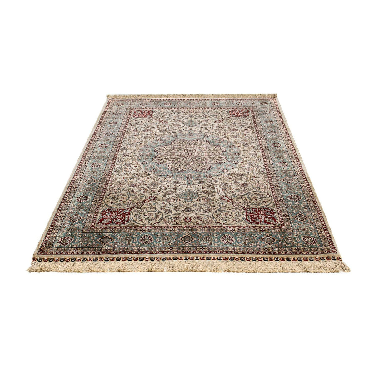 Tapis en soie - Soie chinoise - 183 x 122 cm - rouge foncé