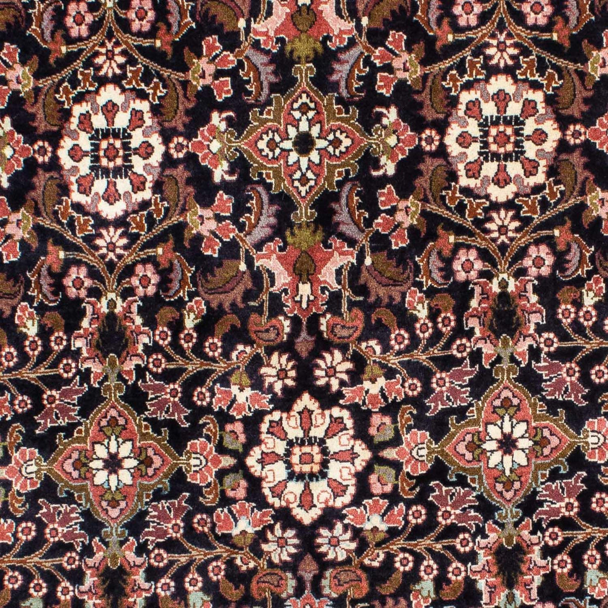 Tapis persan - Bidjar - 210 x 141 cm - bleu foncé