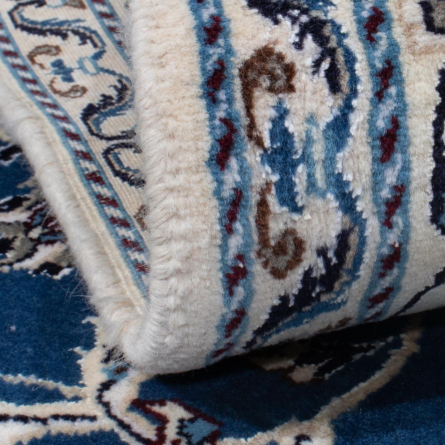 Tapis persan - Nain - 247 x 190 cm - bleu clair