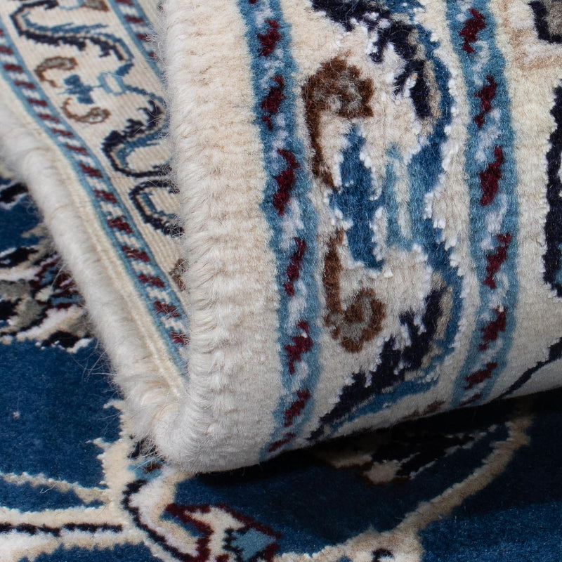 Tapis persan - Nain - 247 x 190 cm - bleu clair