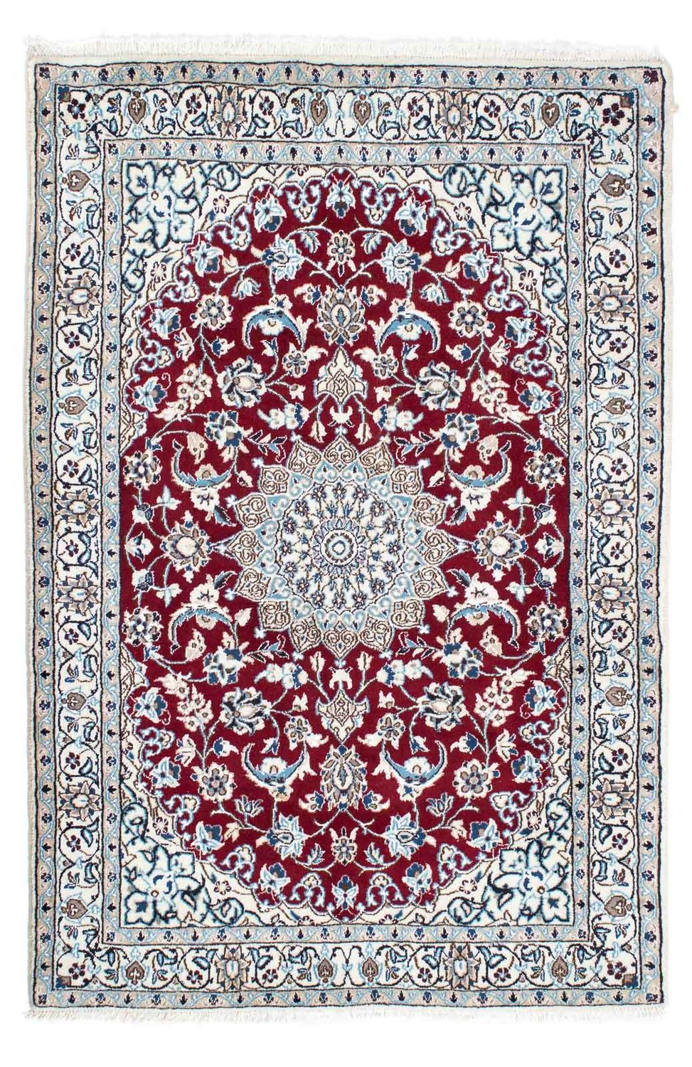 Tapis persan - Nain - Royal - 173 x 114 cm - rouge foncé