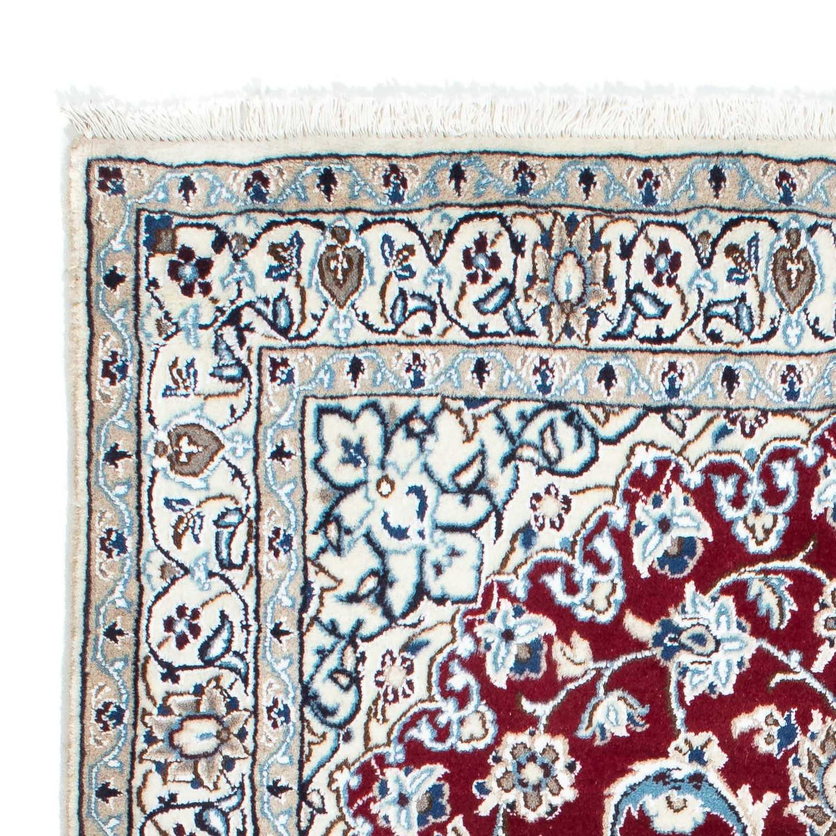 Tapis persan - Nain - Royal - 173 x 114 cm - rouge foncé