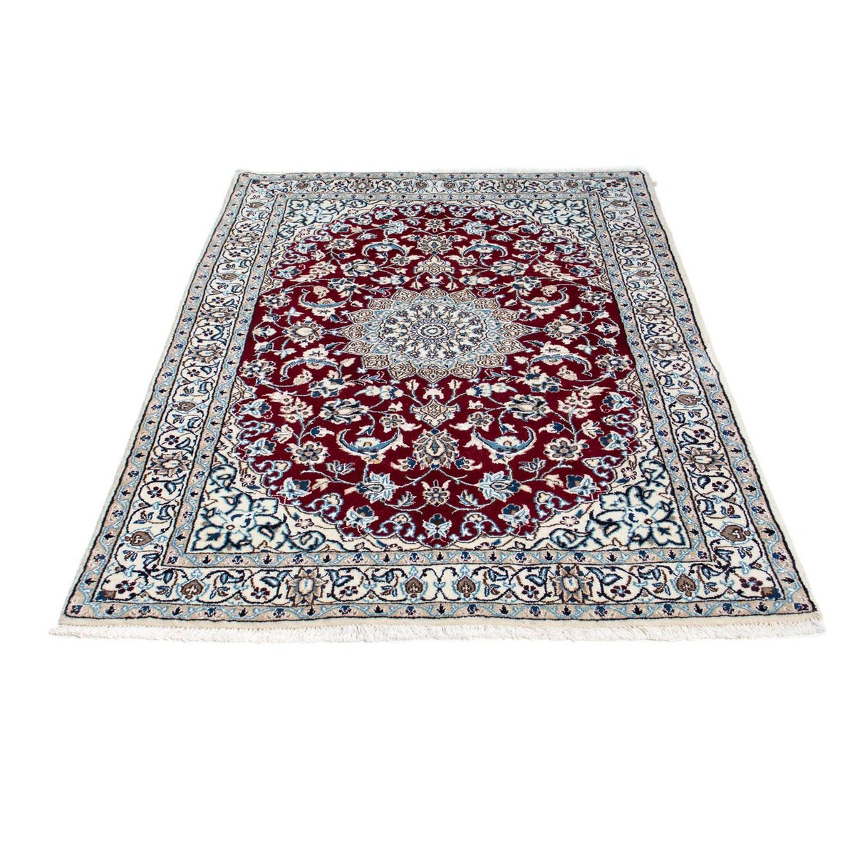 Tapis persan - Nain - Royal - 173 x 114 cm - rouge foncé