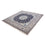 Tapis persan - Nain carré  - 207 x 198 cm - bleu foncé