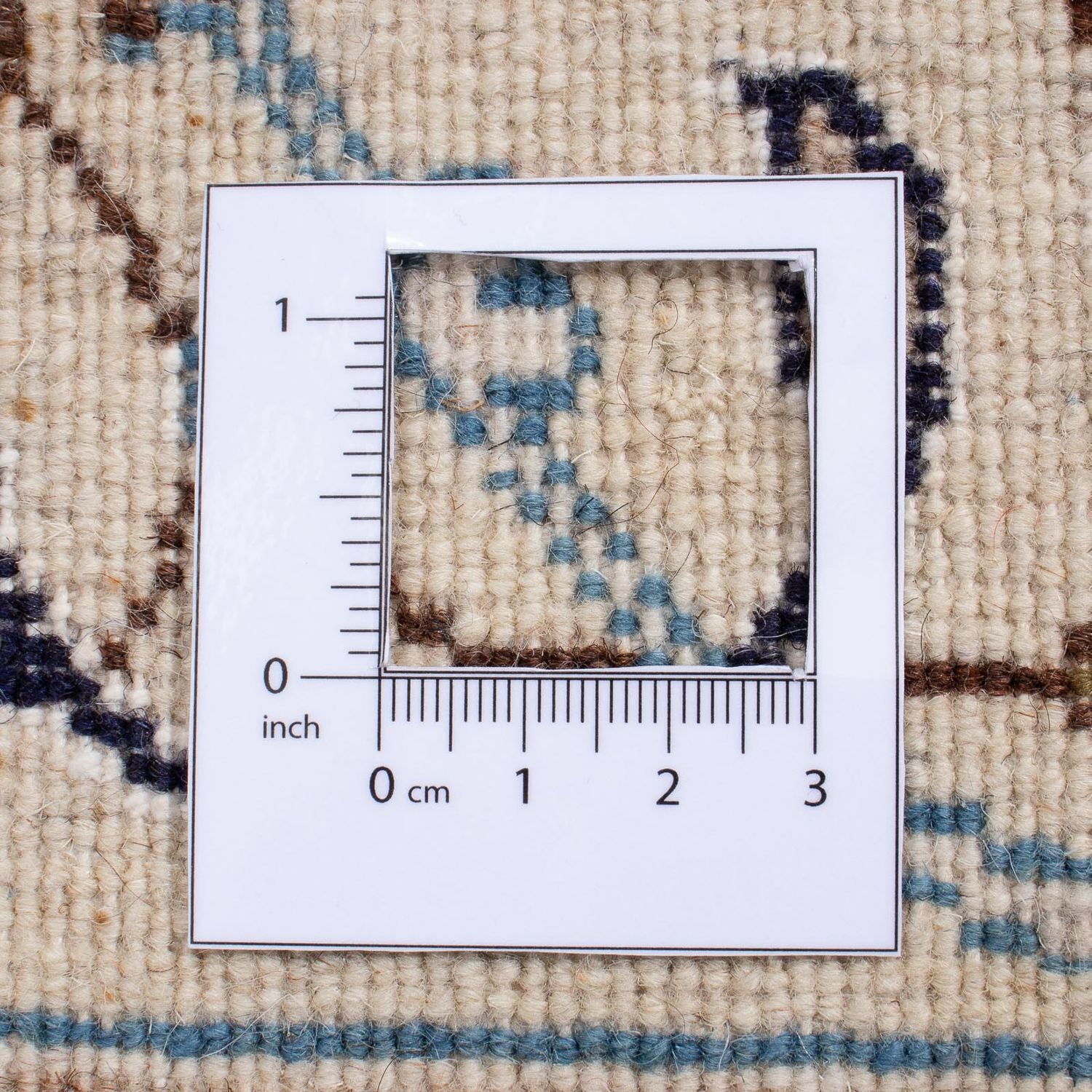 Tapis persan - Nain carré  - 207 x 198 cm - bleu foncé