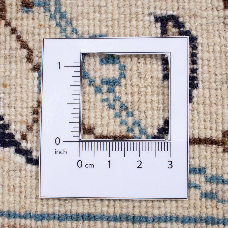 Tapis persan - Nain carré  - 207 x 198 cm - bleu foncé