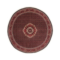 Tapis persan - Bidjar ronde  - 250 x 250 cm - rouge foncé