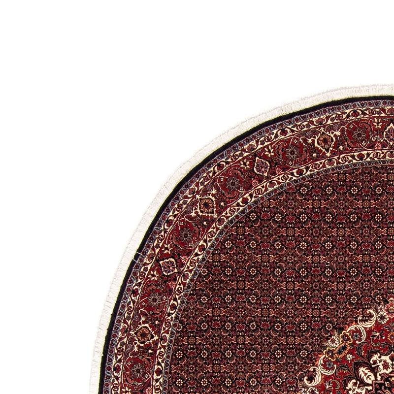 Tapis persan - Bidjar ronde  - 250 x 250 cm - rouge foncé