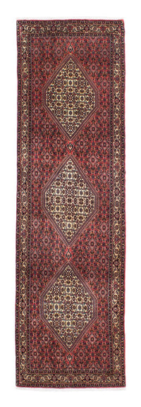 Tapis de couloir Tapis persan - Bidjar - 298 x 88 cm - rouge foncé