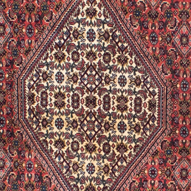 Tapis de couloir Tapis persan - Bidjar - 298 x 88 cm - rouge foncé