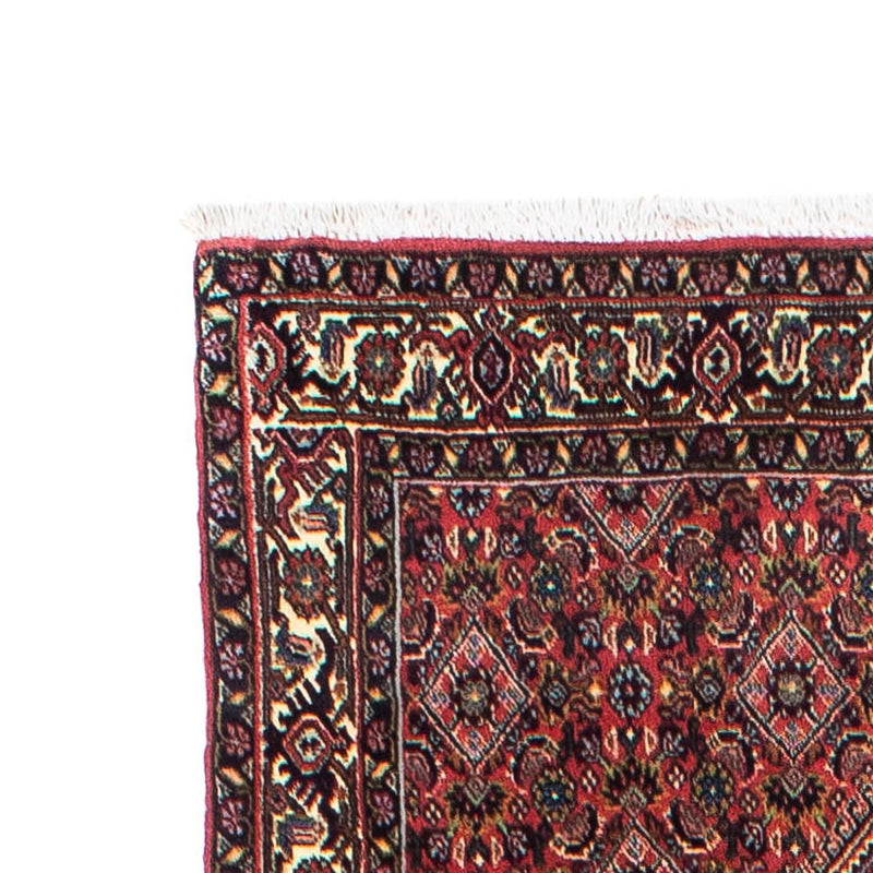 Tapis de couloir Tapis persan - Bidjar - 298 x 88 cm - rouge foncé
