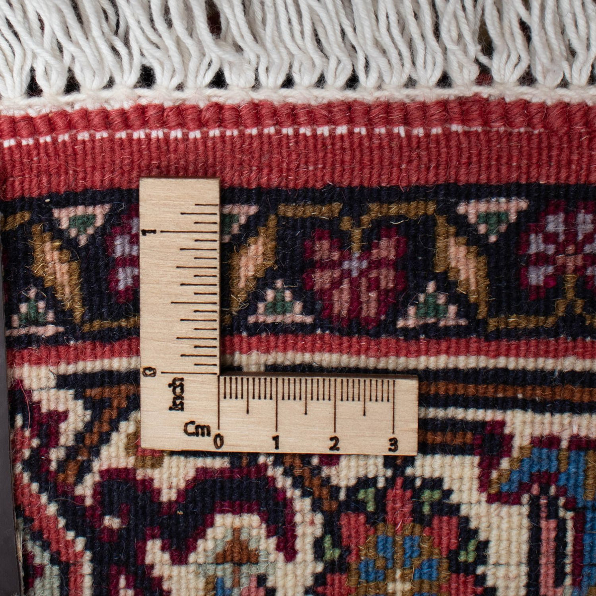 Tapis de couloir Tapis persan - Bidjar - 298 x 88 cm - rouge foncé