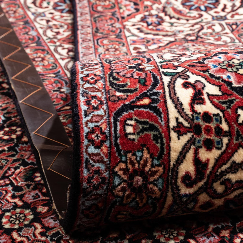 Tapis persan - Bidjar - 346 x 250 cm - rouge foncé