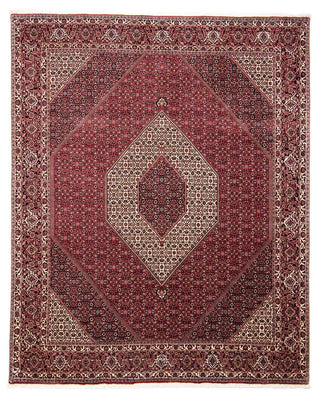 Tapis persan - Bidjar - 303 x 250 cm - rouge foncé