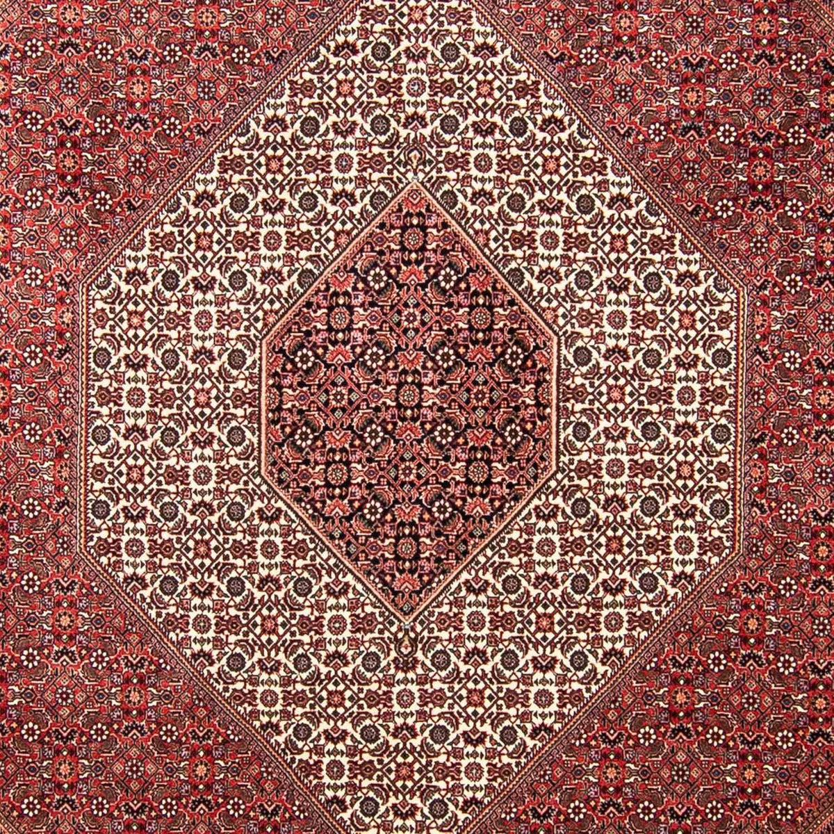 Tapis persan - Bidjar - 309 x 256 cm - rouge foncé