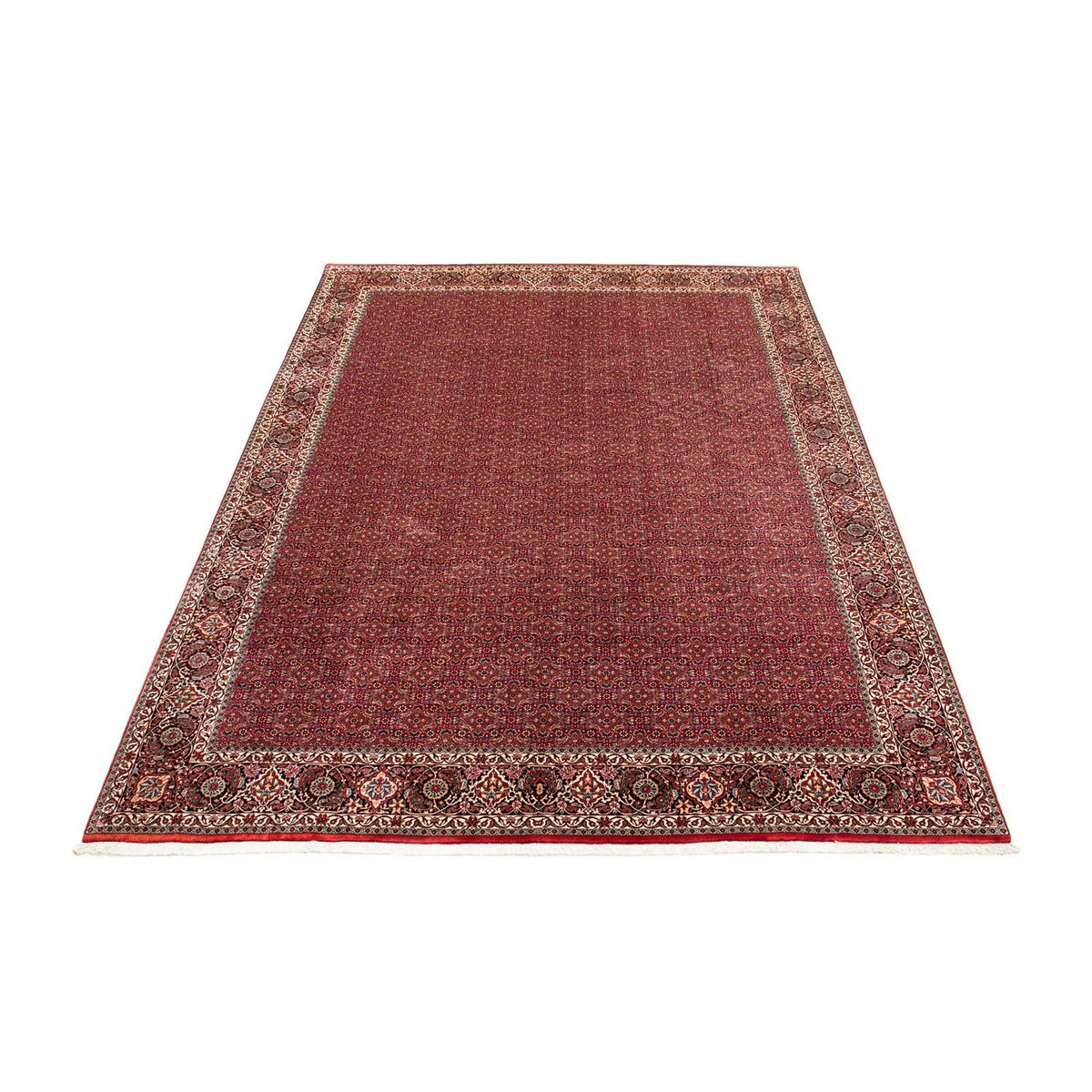 Tapis persan - Bidjar - 381 x 298 cm - rouge foncé