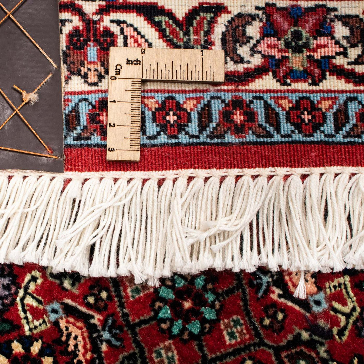 Tapis persan - Bidjar - 252 x 206 cm - rouge foncé