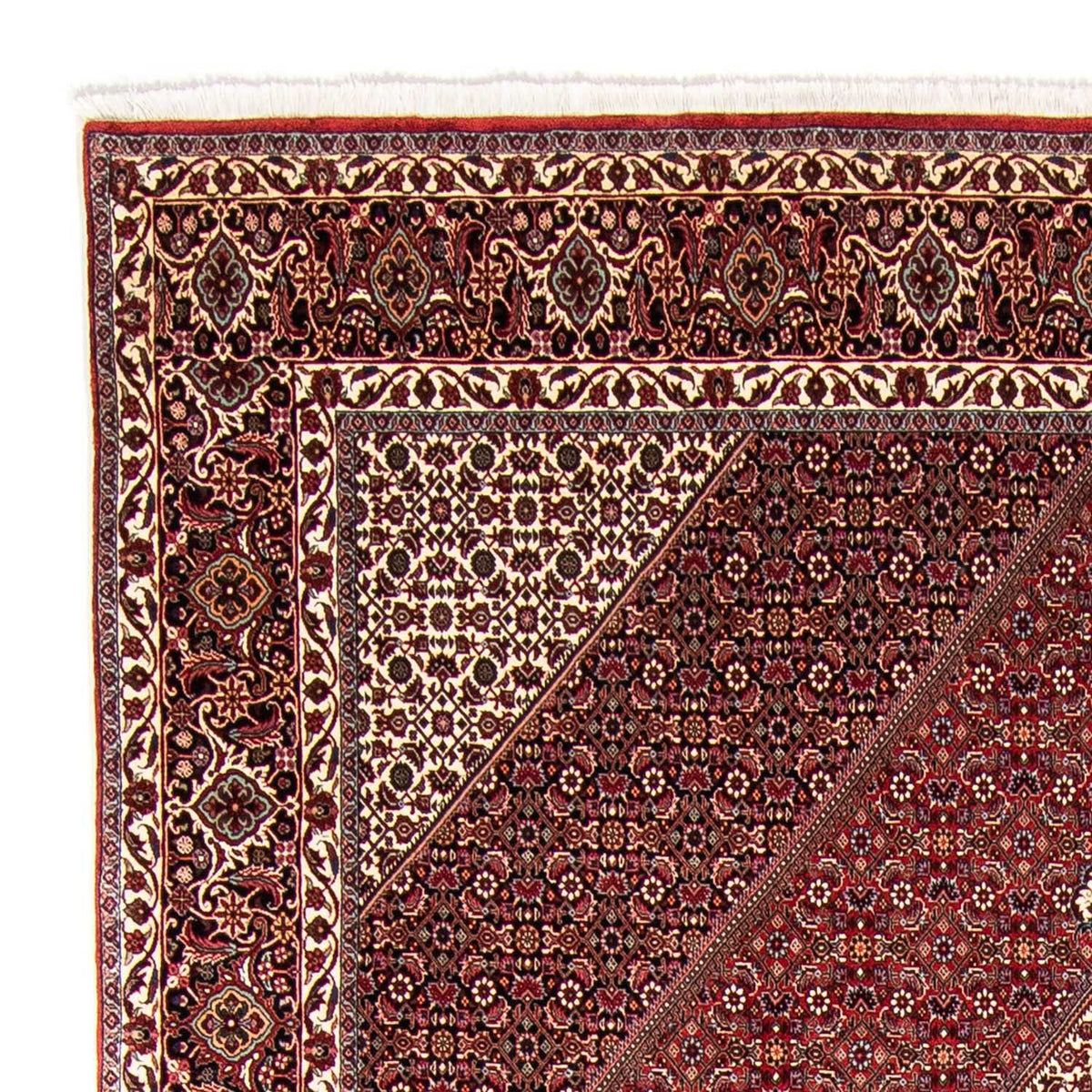 Tapis persan - Bidjar - 357 x 250 cm - rouge clair