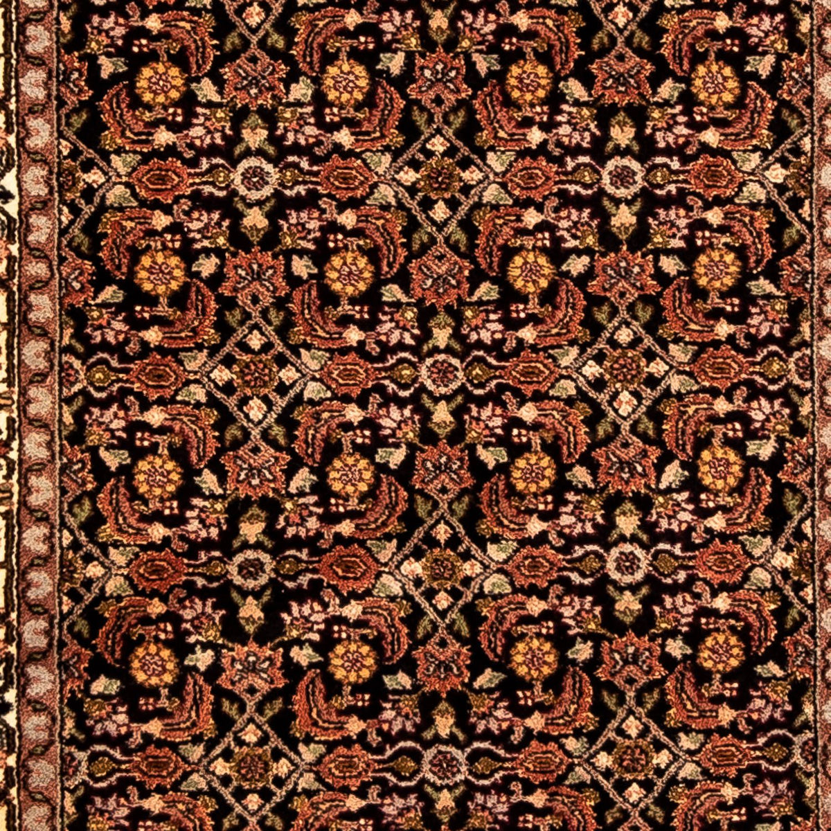 Tapis de couloir Tapis persan - Bidjar - 298 x 82 cm - multicolore