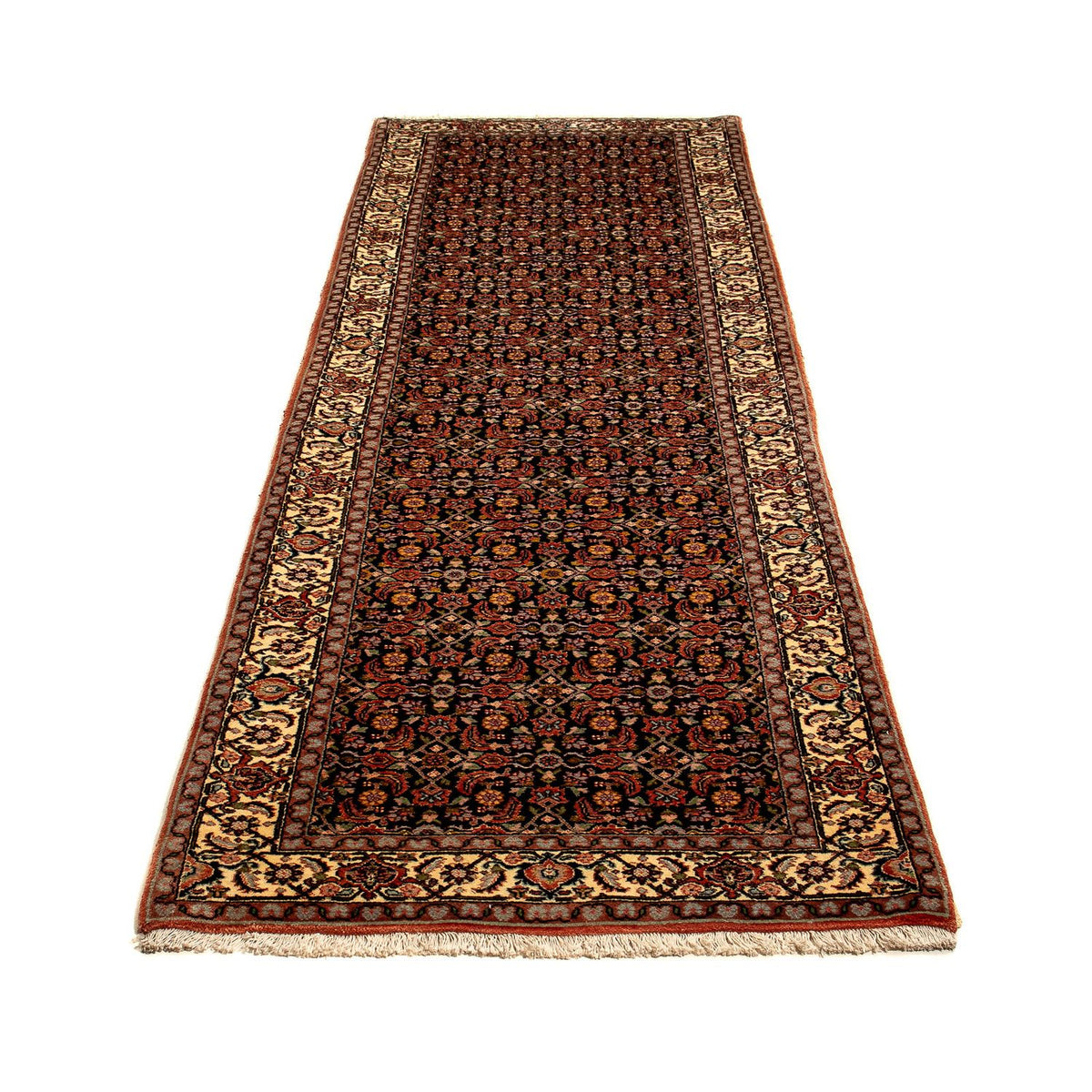 Tapis de couloir Tapis persan - Bidjar - 298 x 82 cm - multicolore