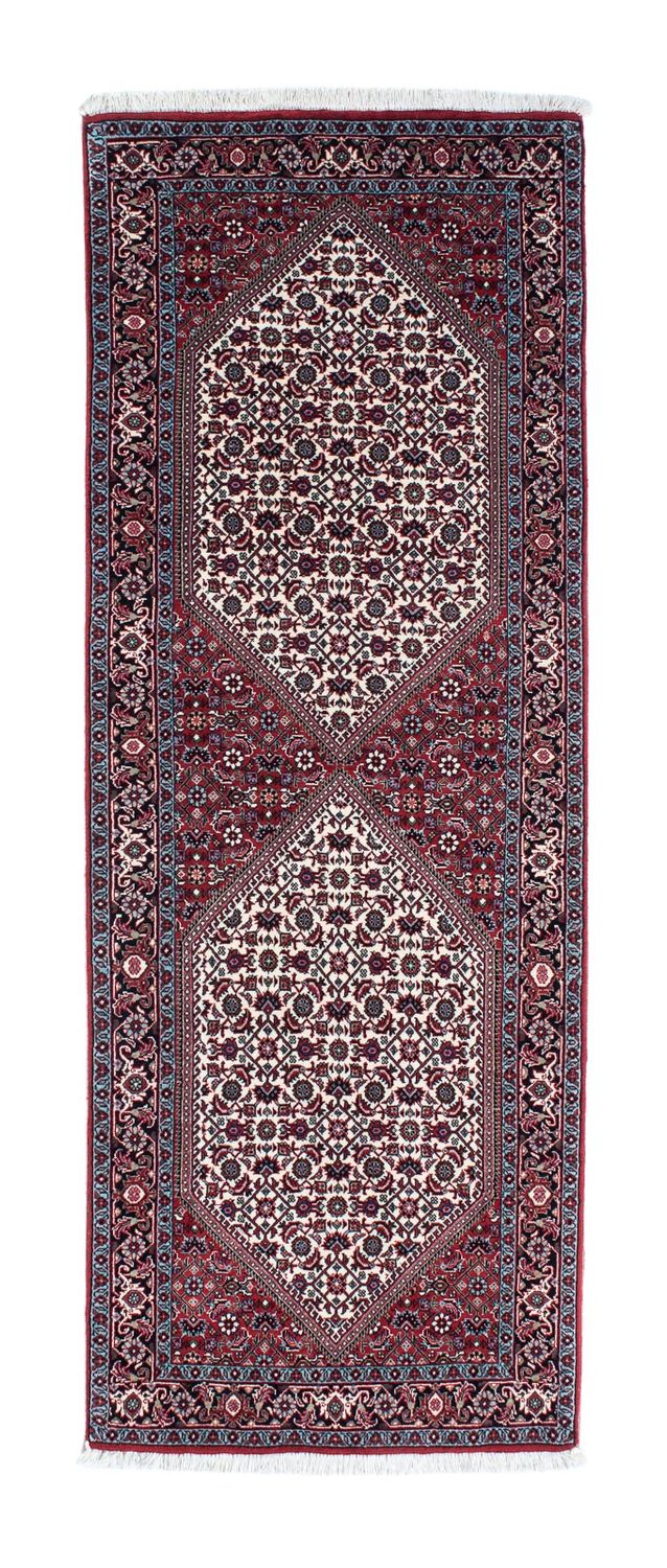 Tapis de couloir Tapis persan - Bidjar - 203 x 73 cm - bleu foncé