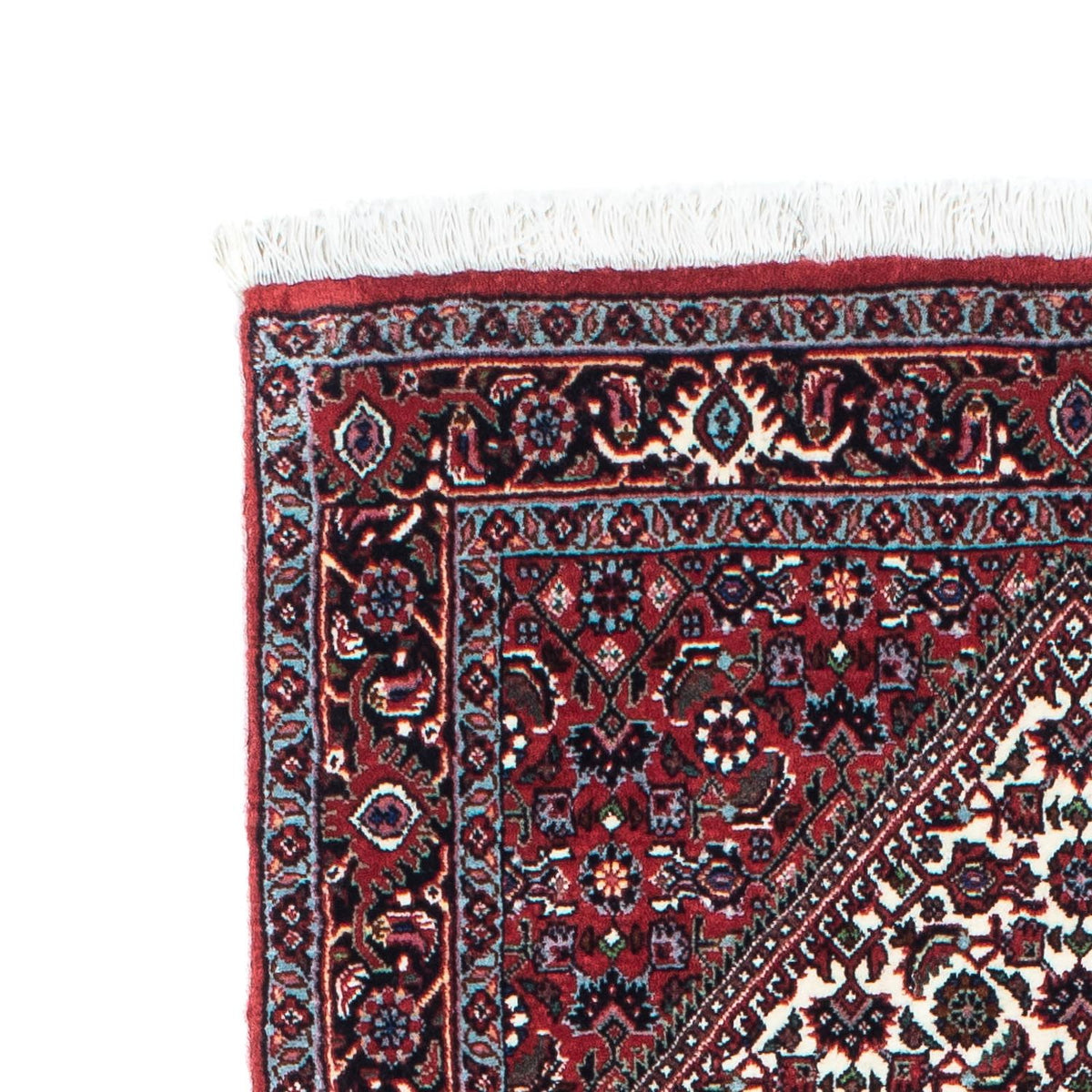 Tapis de couloir Tapis persan - Bidjar - 199 x 73 cm - rouge foncé