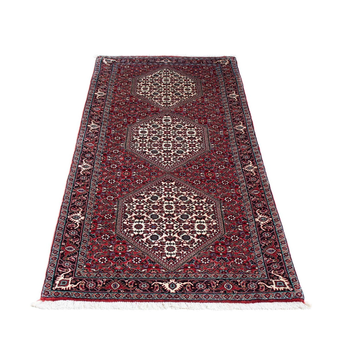 Tapis de couloir Tapis persan - Bidjar - 186 x 74 cm - rouge